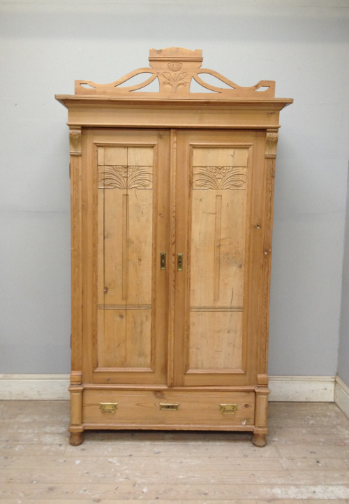 old pine armoire / cupboard